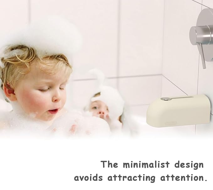 Faucet Cover Bathtub for Baby, Soft Silicone Tub Spout Cover, Faucet Protector for Kids, Bath Spout Guard for Baby, Toddler Tub Faucet Cover, Water Spout Cover for Child Safety, Universal Fit (Ivory)