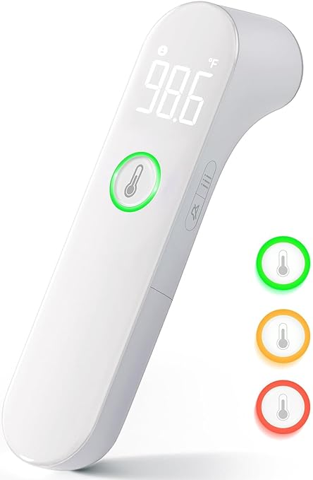 Thermometer for Adults and Kids, Fast Accurate Baby Thermometer, Fever Alarm & Mute Mode, Baby Essentials - Lifetime Support