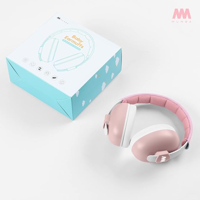 Mumba Baby Ear Protection Noise Cancelling HeadPhones for Babies and Toddlers Baby Earmuffs - Ages 3-24 Months