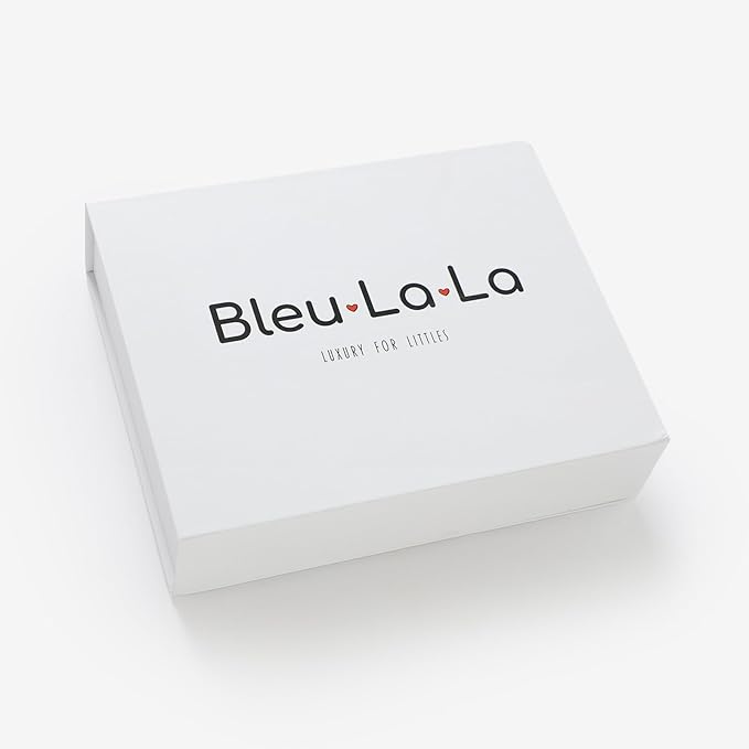 Luxe Collection 100% Organic Luxury Knit Baby Blanket + Hat Set (Sky Blue)