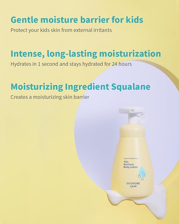 Kids Complete Body Care Set - Korean Low pH Body Wash & 24hr Moisturizing Lotion - Hydrating Formula with Panthenol, Amino Acids, Cica & Squalane - Allergen-Free Scent, 10.1 fl.oz & 2.7 fl.oz