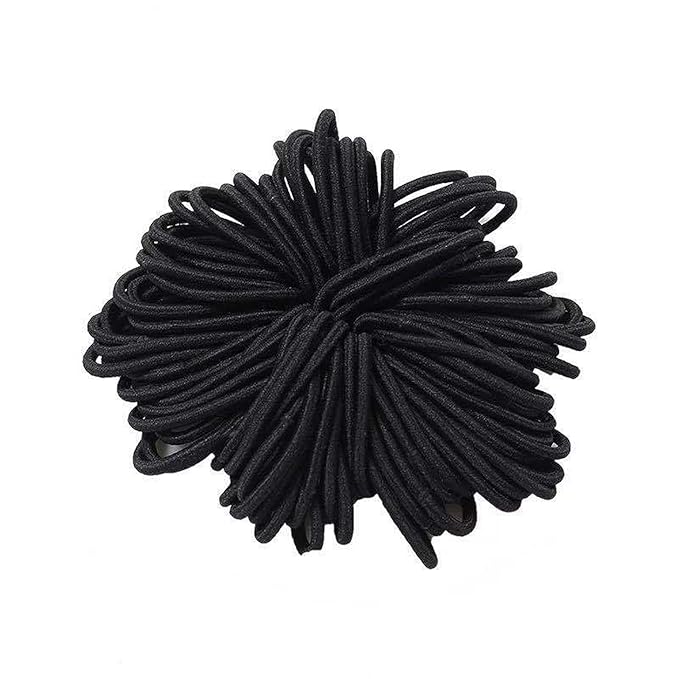 200PCS Small Hair Ties,No Crease Baby Hair Ties,Elastic Hair Ponytail Holder Hair Accessories for Baby Girls Infants Toddlers Kids,Black