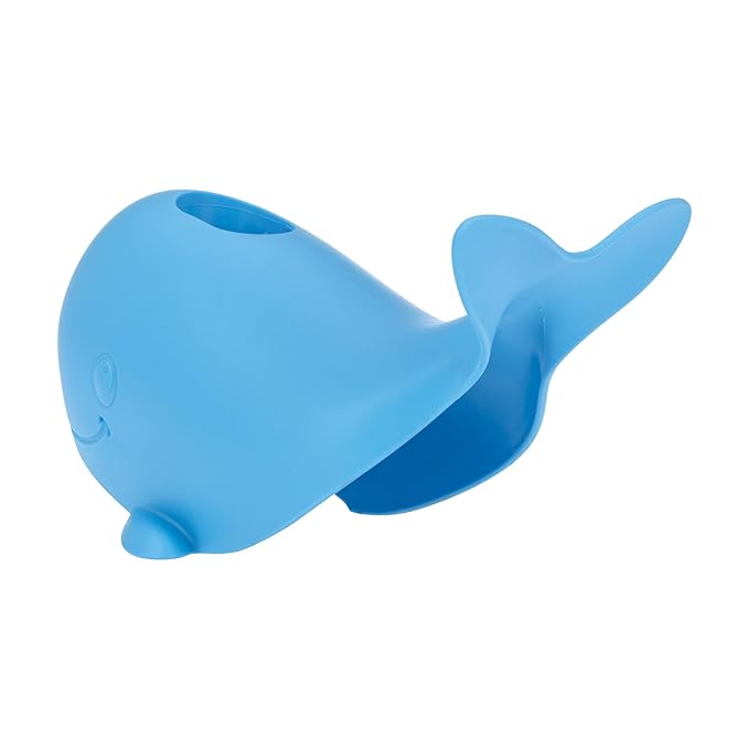 Nuby Bathtub Safety Spout Guard - Compatible with Most Standard Faucets - Bath Toys - Whale