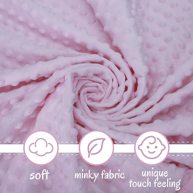 Pro Goleem Car Seat Strap Covers for Babies Girl Soft Car Seat Strap Shoulder Pads for All Car Seats, Stroller, Pushcar, Pink