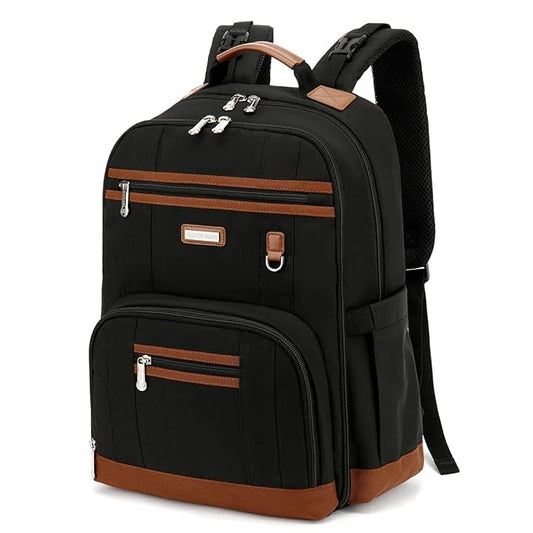 Diaper Bag Backpack, Large Baby Nappy Bags with Portable Changing Pad for Boys and GirlsMultifunction Travel Baby Bag for Moms Dads, Shower Gifts Waterproof and Stylish,Black