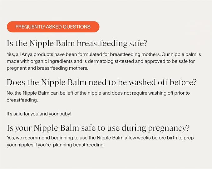 ANYA New Mom Breastfeeding Essentials Kit for Postpartum Recovery | Baby Registry Gift Set | Wellness Care Package with Postnatal Multivitamin, Omega-3, Organic Lactation Tea & Organic Nipple Balm