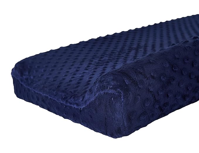 Changing Pad Cover Super Soft Dots Skin-Friendly Breathable Wipeable Changing Table Sheets for Baby Boy and Baby Girl (Estate Blue)