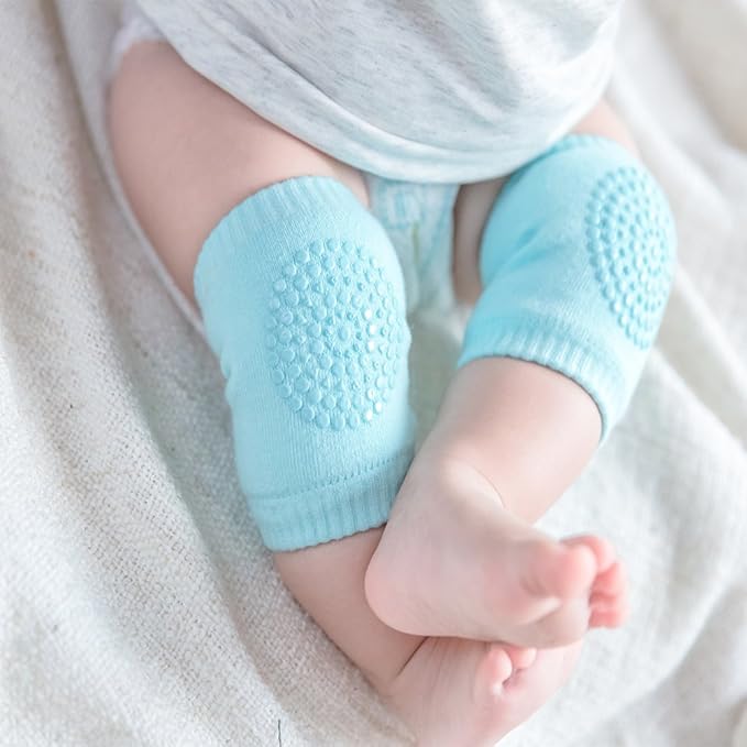 BOSONER Baby Crawling Anti-Slip Knee Pads,Unisex Baby Toddlers Kneepads 5 Pairs