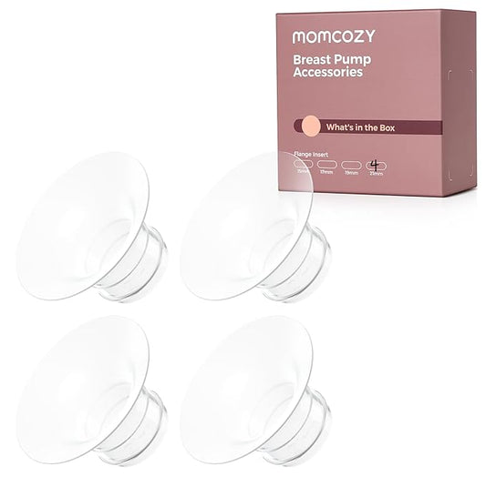 Momcozy Original Replacement Accessories for M5| M6| M9, Food-Grade Silicone & BPA Free, Original Breastfeeding Parts, Inserts 21mm, 4 Pack