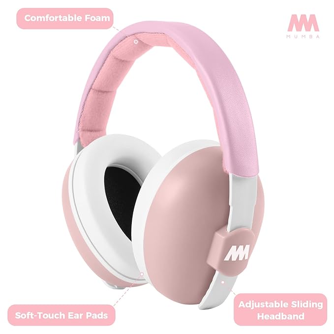 Mumba Baby Ear Protection Noise Cancelling HeadPhones for Babies and Toddlers Baby Earmuffs - Ages 3-24 Months