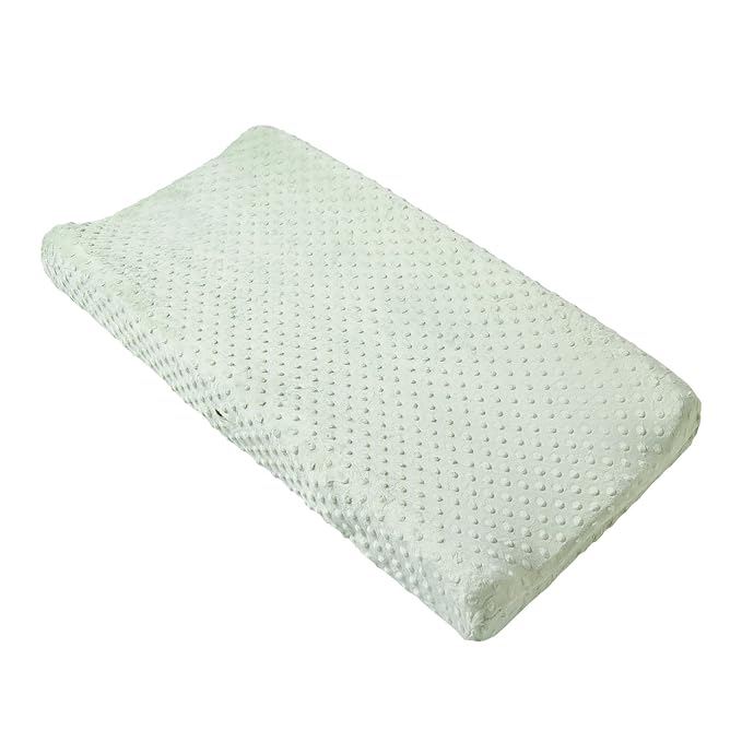 Changing Pad Cover Super Soft Dots Skin-Friendly Breathable Wipeable Changing Table Sheets for Baby Boy and Baby Girl (Bay)