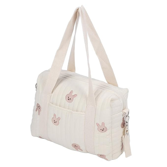 Fafeicy Universal Stroller Organizer, Multifunctional Baby Stroller Storage Bag Baby Stroller Bag Reusable Handbag Nappy Bag (Rabbit Bag)