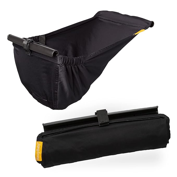 Binxy Baby Shopping Cart Hammock – Infant Seat for Grocery Carts – Holds Car Seats Securely – Compatible with Select 4-Seater Wagons (20–24” Wide) – Supports Up to 50 lbs – Black