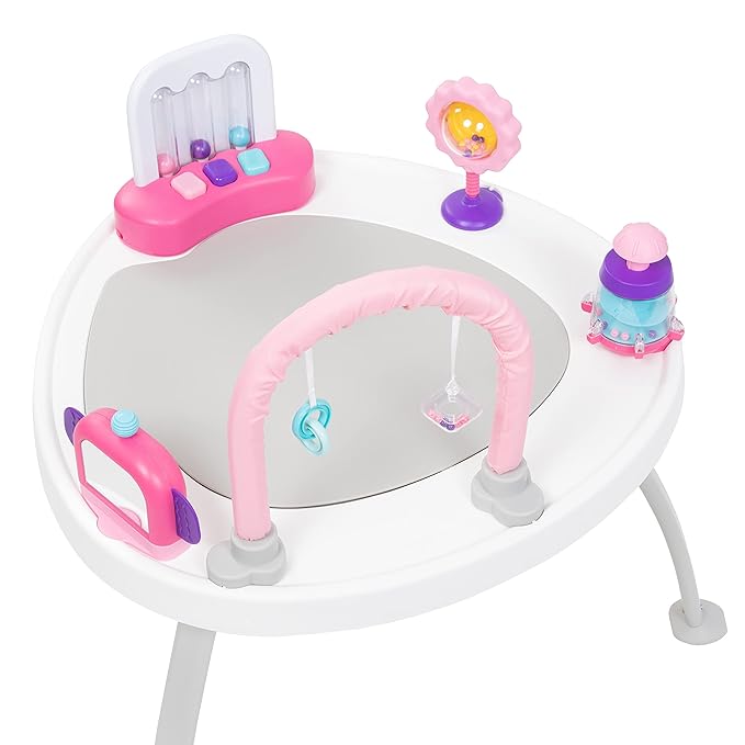 Smart Steps® 3-in-1 Bounce N' Play Activity Center Plus with STEM Learning Toys, Princess Pink