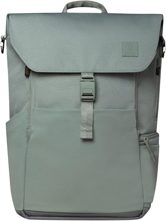 Huhu Diaper Bag Backpack – Large Baby Bag for Moms & Dads – Water-Resistant, Unisex Travel Kit for New Parents – Includes Changing Pad and 2 Organizer Pouches (Outdoorsy Sage)