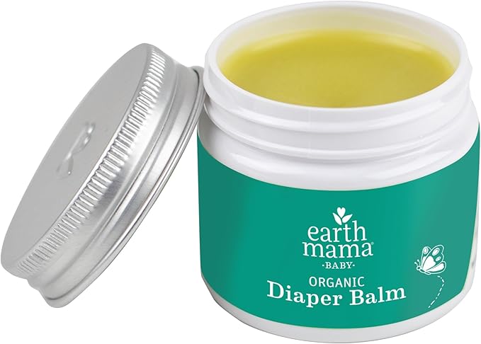 Earth Mama Organic Diaper Balm 2-Ounce | Diaper Cream for Baby | EWG Verified, Petroleum & Artificial Fragrance-Free with Calendula for Sensitive Skin (2-Pack)