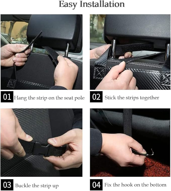 Car Backseat Organizer with Foldable Table Tray,Car Storage Organizer with Tablet Holder,Car Seat Back Protectors Kick Mats,Premium PU Leather Material,Compatible with Most Vehicles