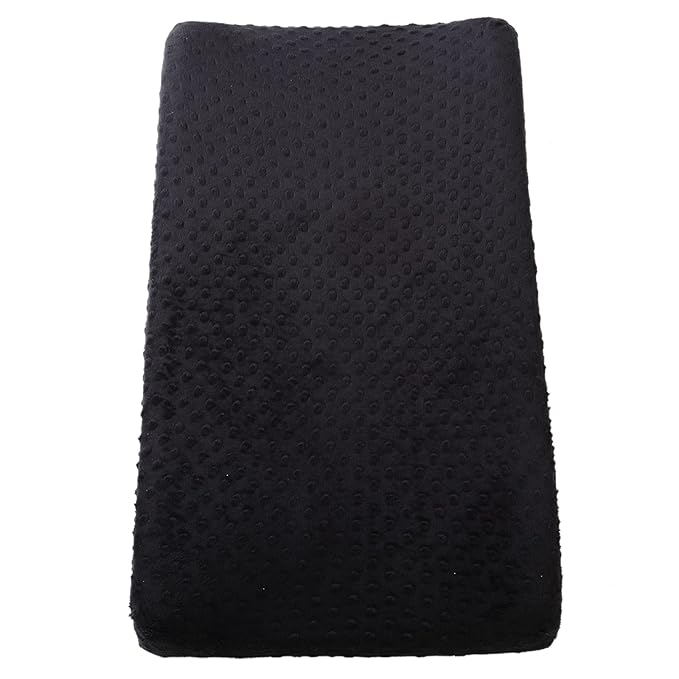 Changing Pad Cover Super Soft Dots Skin-Friendly Breathable Wipeable Changing Table Sheets for Baby Boy and Baby Girl (Black)
