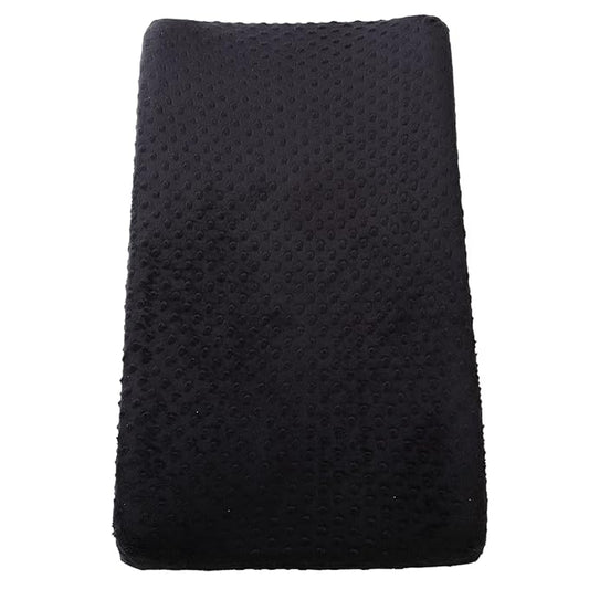 Changing Pad Cover Super Soft Dots Skin-Friendly Breathable Wipeable Changing Table Sheets for Baby Boy and Baby Girl (Black)
