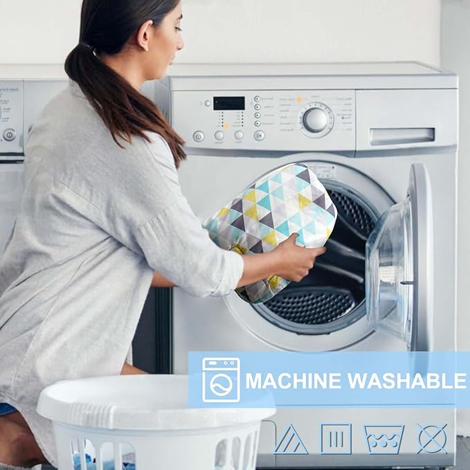 Shopping Cart Cover for Baby 2-in-1 High Chair Cover with Safety Harness Multifunctional Geometry Pattern Cart Covers for Babies Soft Padded Grocery Cart Cover for Baby Boy Girl