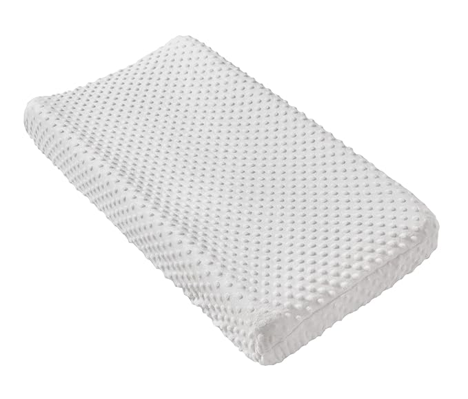 Changing Pad Cover Super Soft Dots Skin-Friendly Breathable Wipeable Changing Table Sheets for Baby Boy and Baby Girl (Bright White)