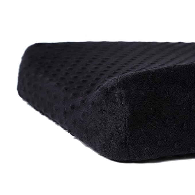 Changing Pad Cover Super Soft Dots Skin-Friendly Breathable Wipeable Changing Table Sheets for Baby Boy and Baby Girl (Black)