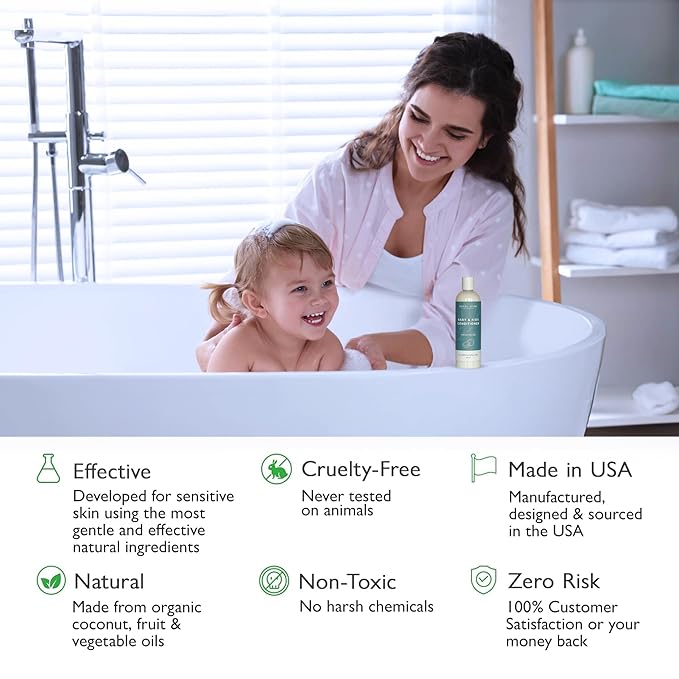 SoCal Suds & Company - Organic Baby & Kids Conditioner - Gentle Natural Ingredients, Vitamin Rich Organic Oils for Babies and Kids Sensitive Scalp - Fragrance Free, 12oz - 2 Pack