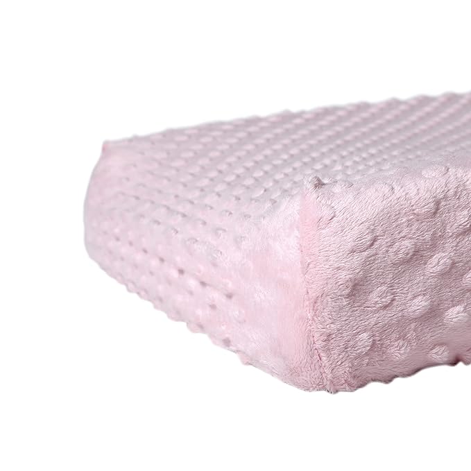 Changing Pad Cover Super Soft Dots Skin-Friendly Breathable Wipeable Changing Table Sheets for Baby Boy and Baby Girl (Blushing Bride)