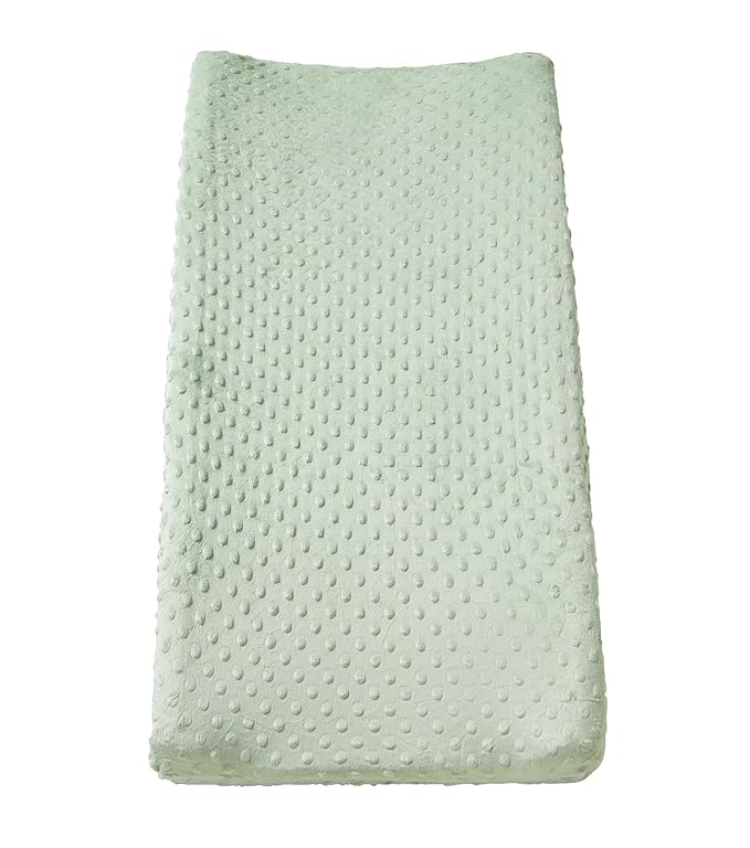 Changing Pad Cover Super Soft Dots Skin-Friendly Breathable Wipeable Changing Table Sheets for Baby Boy and Baby Girl (Bay)