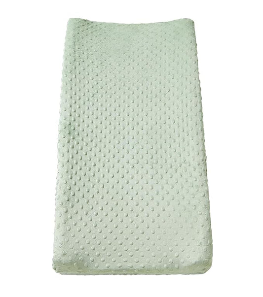 Changing Pad Cover Super Soft Dots Skin-Friendly Breathable Wipeable Changing Table Sheets for Baby Boy and Baby Girl (Bay)