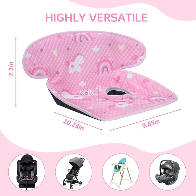 INFANZIA Dry Seat, Car Seat Protector Waterproof Carseat Liner Potty Training Toddlers, Baby and Infants, Piddle Pad for Carseats Strollers (Pink, 1 Pack)