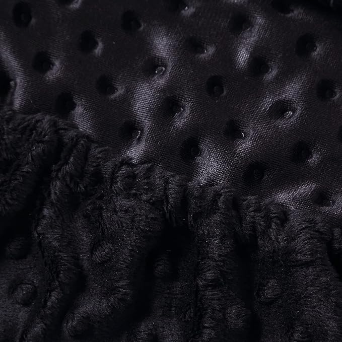 Changing Pad Cover Super Soft Dots Skin-Friendly Breathable Wipeable Changing Table Sheets for Baby Boy and Baby Girl (Black)