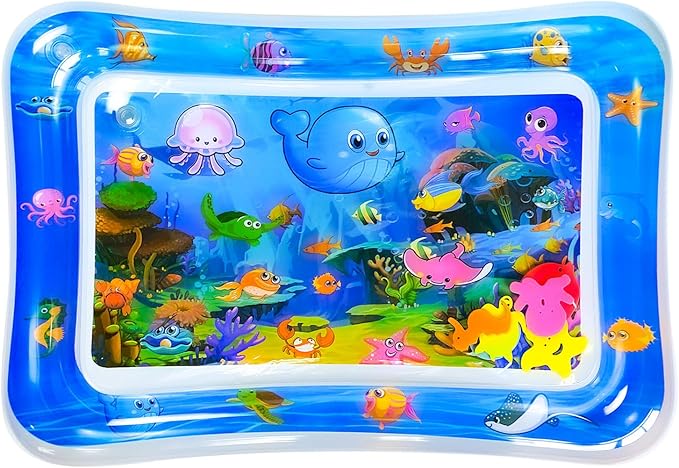 Ultimate Sensory Cat Water Play Mat & Dog Waterbed: Thickened, Inflatable Water Mat with Fish - Ideal Cat Activity Mat & Sensory Bed for Relaxation and Fun! Enjoy a Cool Bed Experience for Your Pets