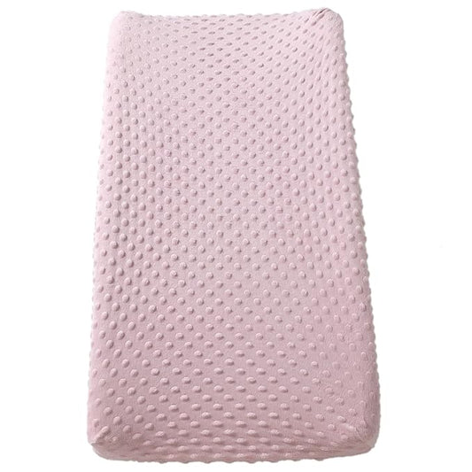 Changing Pad Cover Super Soft Dots Skin-Friendly Breathable Wipeable Changing Table Sheets for Baby Boy and Baby Girl (Blushing Bride)
