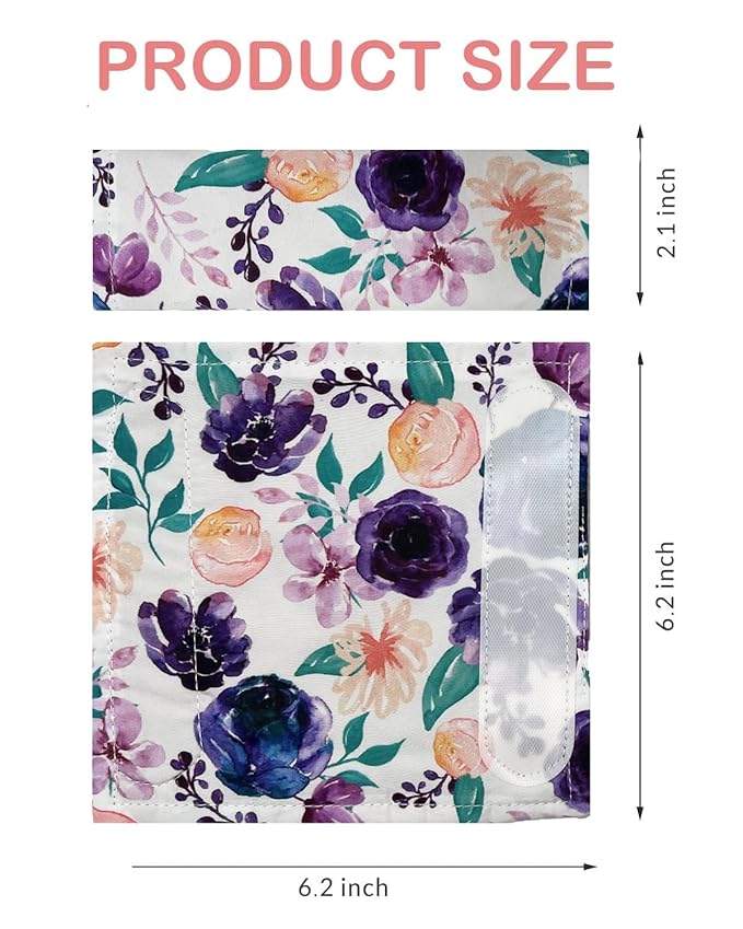 Baby Car Seat Neck Cover, Car Seat Strap Cover, Seat Belt Cushions Pads, Shoulder Strap Protectors, Reversible Pram Harness Covers in Minky Floral, Baby Neck Pad Protector