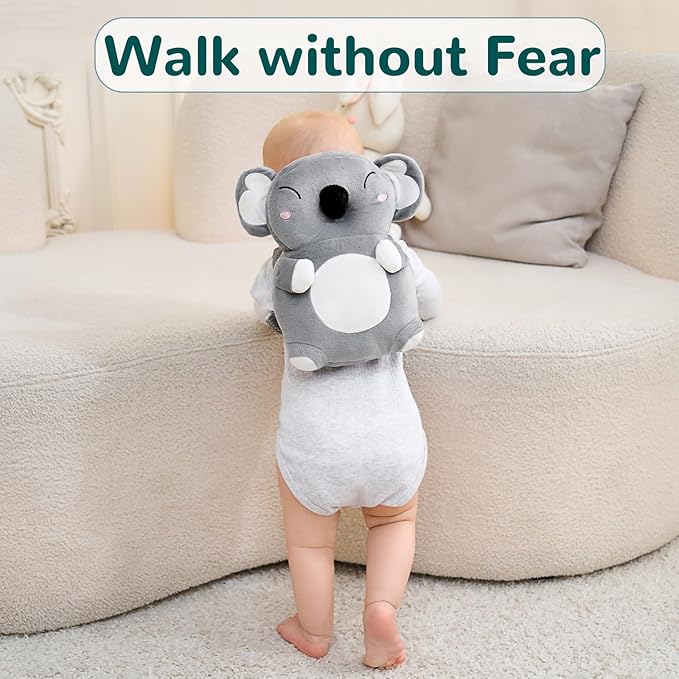 Baby Head Protector Backpack for Falling Crawling and Walking Toddler Essentials Harness Infant Koala Toys Helmets Baby Lover Halloween Gifts for 0.5-2 Years
