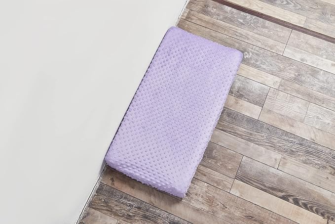 Changing Pad Cover Super Soft Dots Skin-Friendly Breathable Wipeable Changing Table Sheets for Baby Boy and Baby Girl (Lavender)