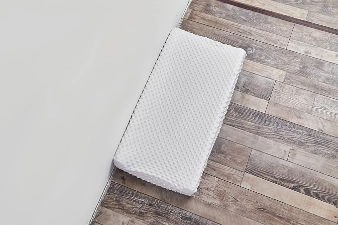 Changing Pad Cover Super Soft Dots Skin-Friendly Breathable Wipeable Changing Table Sheets for Baby Boy and Baby Girl (Bright White)