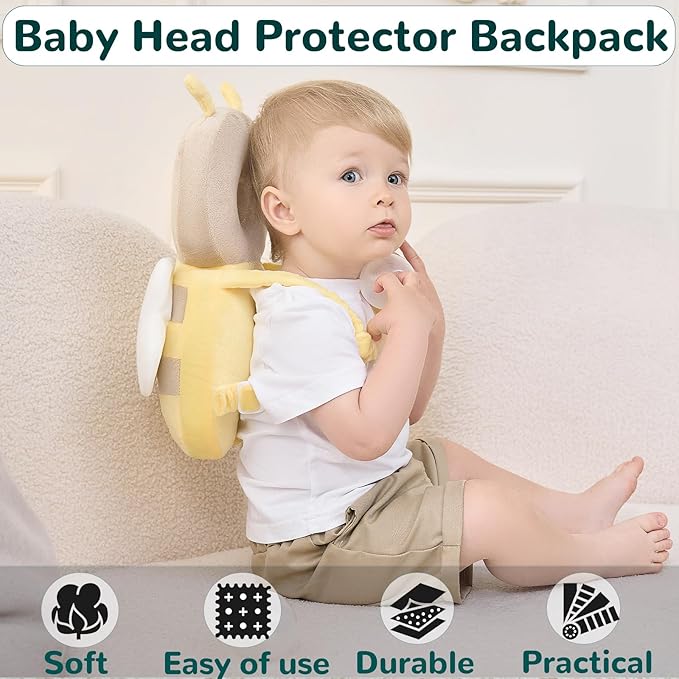 Baby Head Protector Backpack for Falling Crawling and Walking Toddler Essentials Harness Infant Koala Toys Helmets Baby Lover Gifts for 0.5-2 Years 6-12 Months