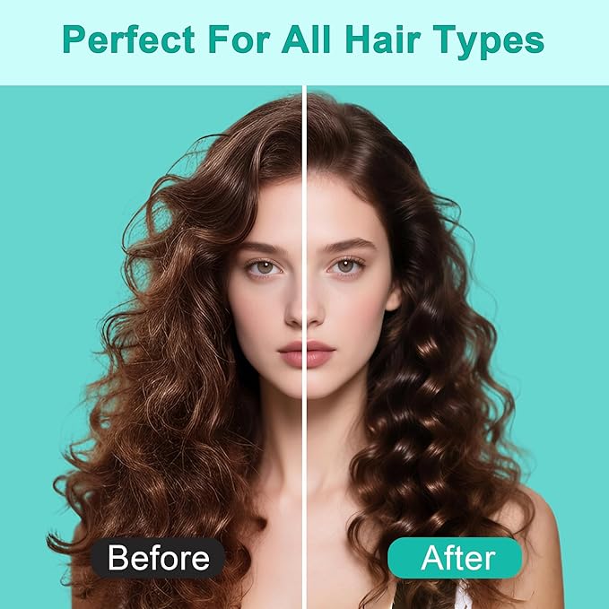 Curly Hair Brush, Curl Defining Brush with Soft Boar Bristles Detangling Tangled Glides, Wide-Teeth Design Effortlessly Shaping & Defining Curls, Curling Definer for Wet & Dry Hair (Green)