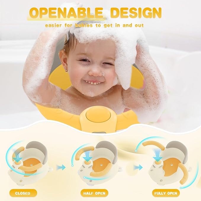 Baby Bath Seat for Babies 6 Months & Up, Bath Seats for Babies Sitting Up, 3 Baby Bath Toys, Open Design, Non-Slip, Compact Toddler Bath Seat.