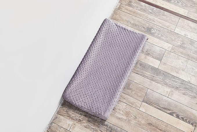 Changing Pad Cover Super Soft Dots Skin-Friendly Breathable Wipeable Changing Table Sheets for Baby Boy and Baby Girl (Rose Gray)