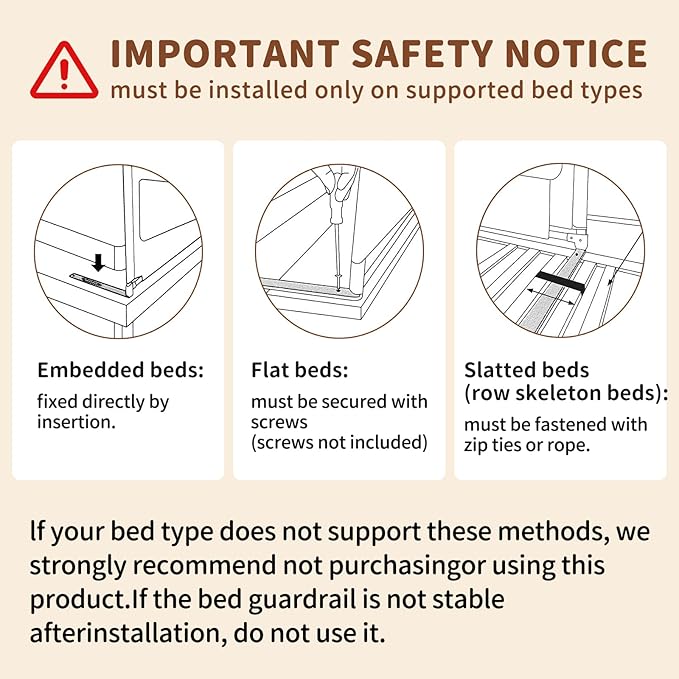 3-Piece Full Size Bed Rail for Toddlers - Height Adjustable Baby Bed Rail Guard with Headboard Rod,Safety Bed Rails for Full Size Bed with Child Lock(54x74.8x74.8 Inch)