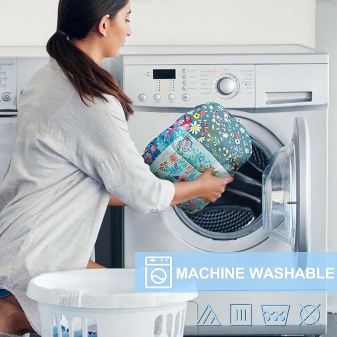 Shopping Cart Cover for Baby 2-in-1 High Chair Cover with Safety Harness Multifunctional Flowers Pattern Cart Covers for Babies Soft Padded Grocery Cart Cover for Baby Boy Girl