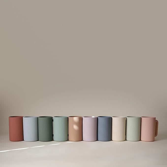 mushie Baby Bath Rinse Cup | 100% Food Grade Silicone | Shampoo & Body Washing Rinser Cup for Kids (Rose)