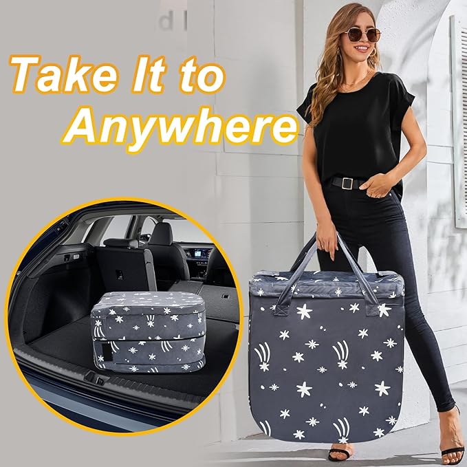 Portable Toddler Travel Bed, Foldable Kids Floor Bed for Home/Travel with Foam Mattres, Toddler Cot for Kids Aged 1-4, Velvet Fabric