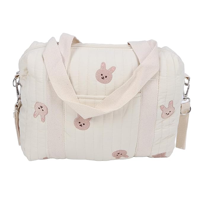 Fafeicy Universal Stroller Organizer, Multifunctional Baby Stroller Storage Bag Baby Stroller Bag Reusable Handbag Nappy Bag (Rabbit Bag)