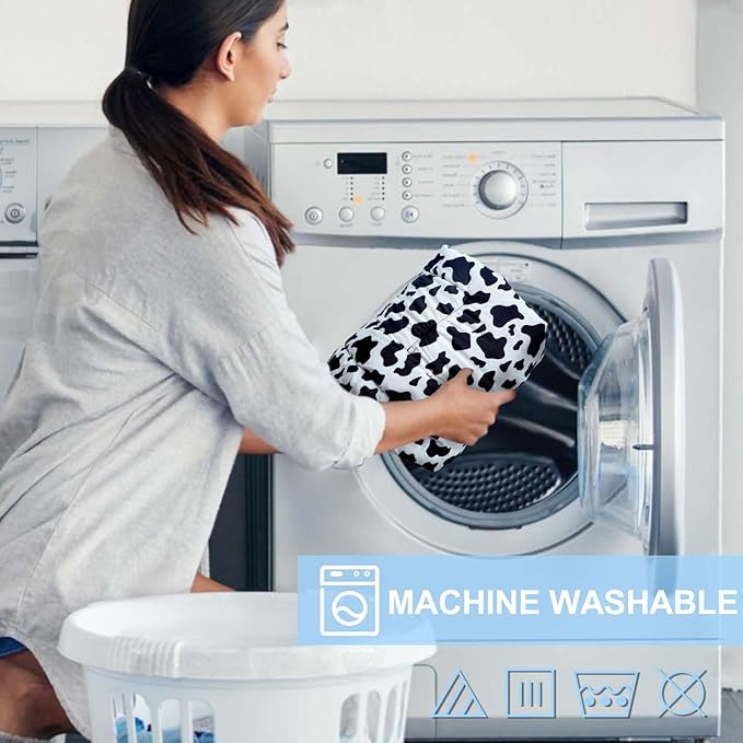 Shopping Cart Cover for Baby 2-in-1 High Chair Cover with Safety Harness Multifunctional Cow Pattern Cart Covers for Babies Soft Padded Grocery Cart Cover for Baby Boy Girl