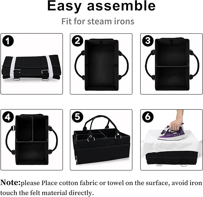 Baby Diaper Caddy Organizer for Girl Boy Large Nursery Storage Bin Basket Portable Holder Tote Bag for Changing Table and Car Baby Shower Gifts Newborn Essentials Must Haves Items black