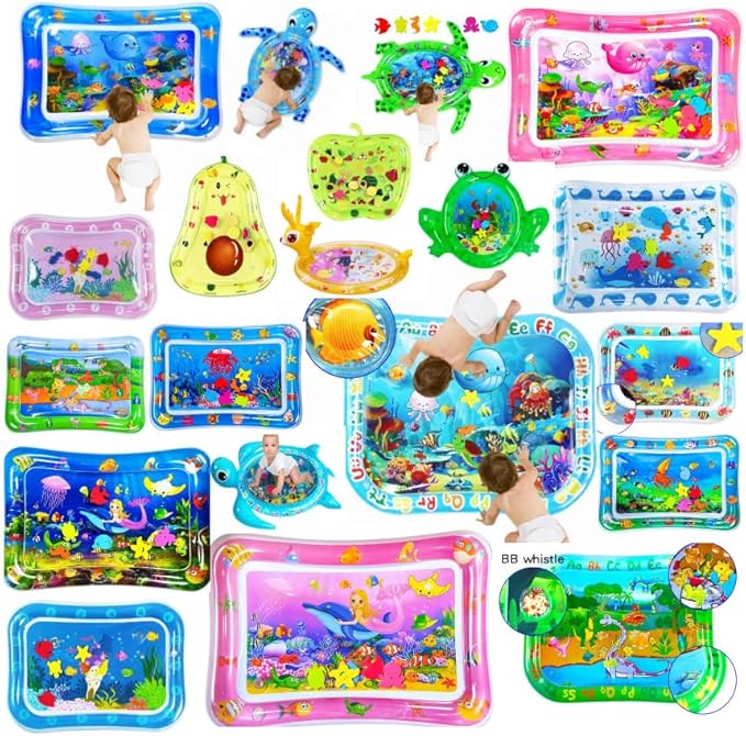 Ultimate Sensory Cat Water Play Mat & Dog Waterbed: Thickened, Inflatable Water Mat with Fish - Ideal Cat Activity Mat & Sensory Bed for Relaxation and Fun! Enjoy a Cool Bed Experience for Your Pets